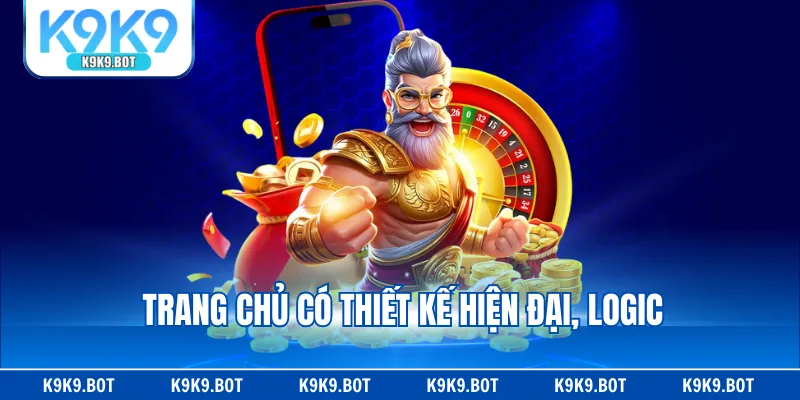 Trang chủ có thiết kế hiện đại, logic Trang chủ có thiết kế hiện đại, logic